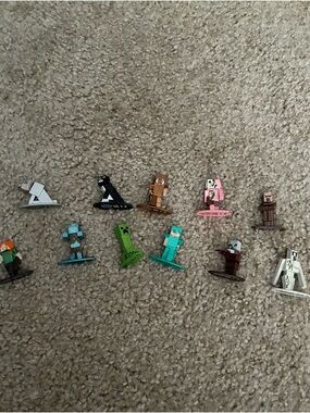 11 Minecraft Metal Mini Diecast Figure Set